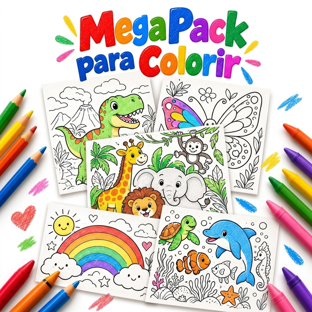 Capa Mega Pack para Colorir