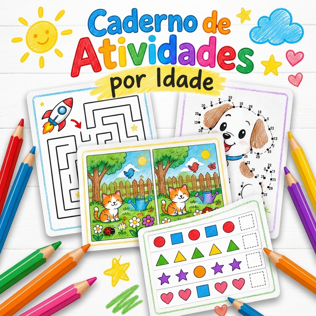 Capa Caderno de Atividades por Idade