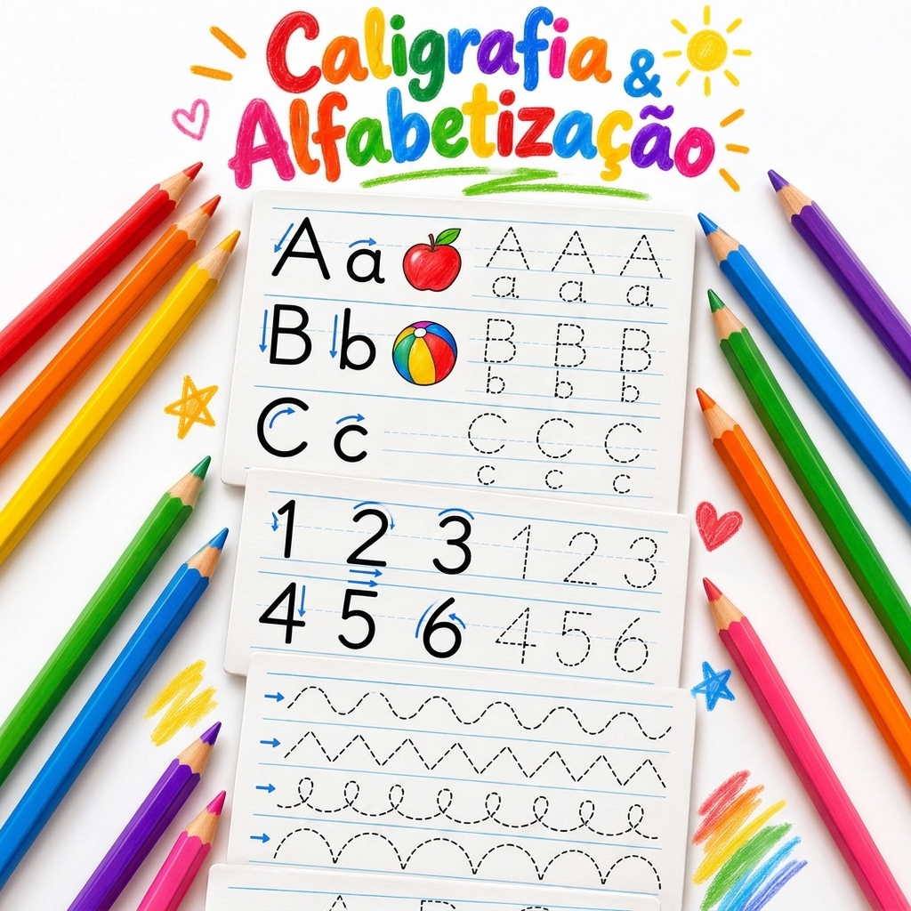 Capa Caligrafia e Alfabetização