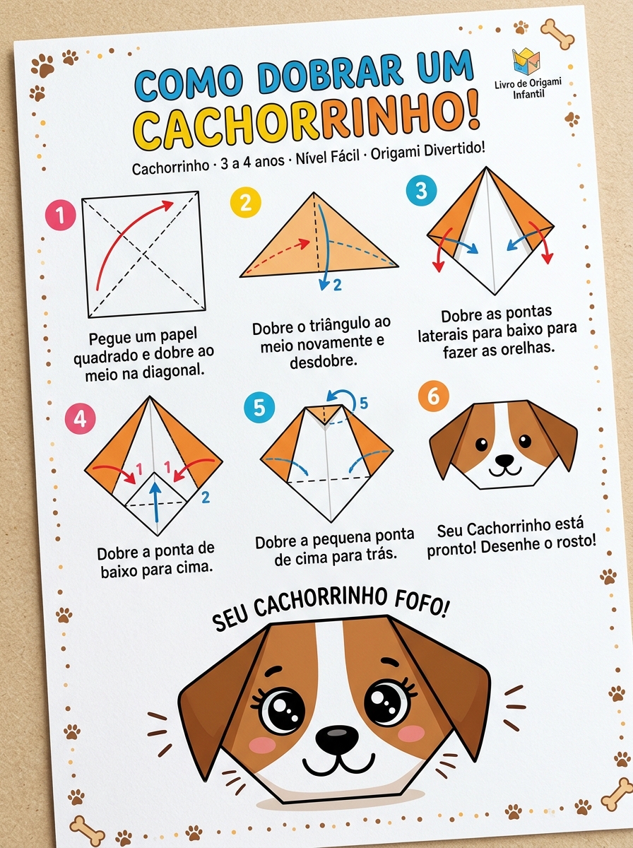 Passo a passo Cachorrinho (3 a 4 anos)