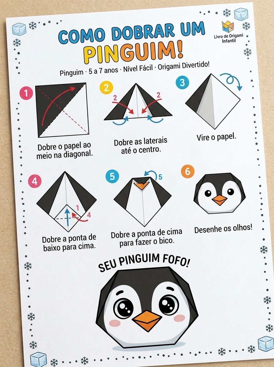 Passo a passo Pinguim (5 a 7 anos)